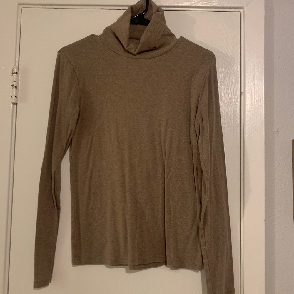 Tan turtle neck top